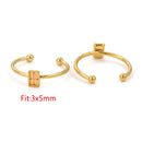 10pcs Adjustable Stainless Steel Ring Settings Blank Base For Jewelry