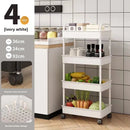 Multi-Layer Storage Rack Mobile Trolley For Kitchen Bedroom Bathroom Snacks