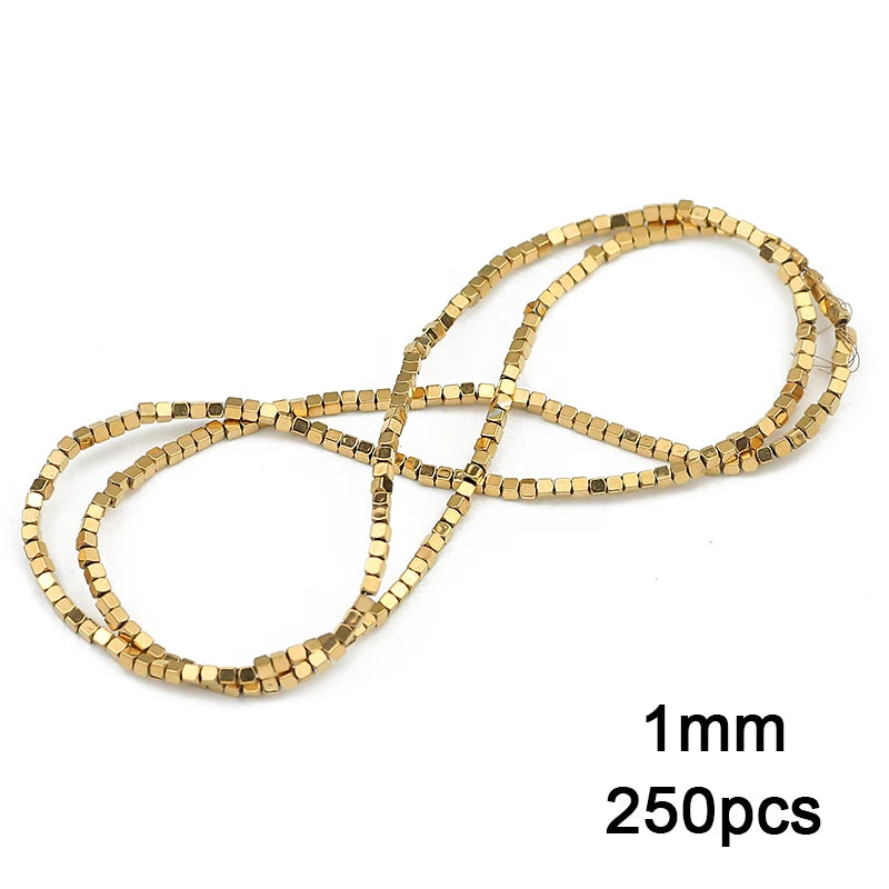 Gold Plated Hematite Beads Star Heart Shapes Loose Jewelry Beads