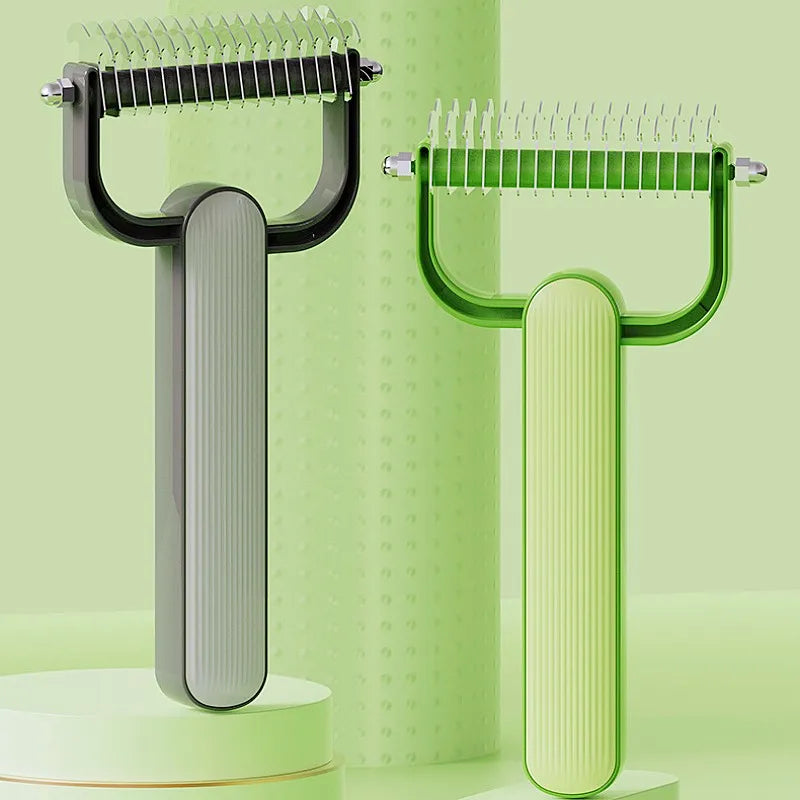 Dog Grooming Brush Double-Sided Pet Hair Remover Comb For Dogs Cats