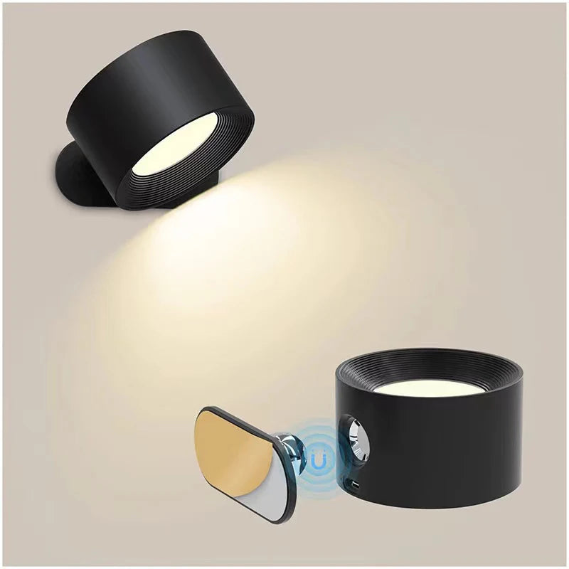 LED Wall Lamp Touch Control USB Rechargeable Wireless Night Light