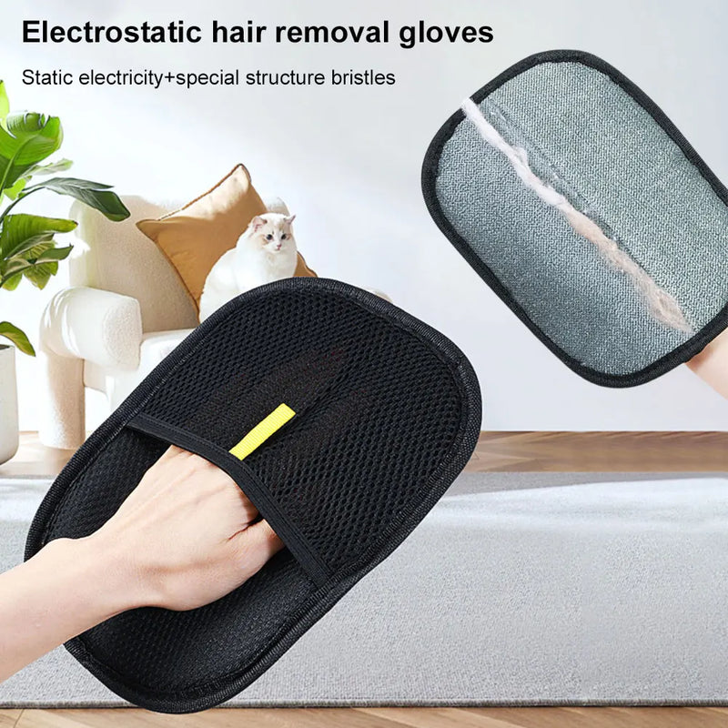 Pet Hair Remover Gloves For Dogs Cats Rabbits Deshedding Mitts