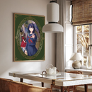 Lonely Castle In The Mirror Poster Retro Kraft Paper Wall Art