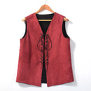 Pirate Vest For Men Medieval Renaissance Lace-up Reversible Waistcoat
