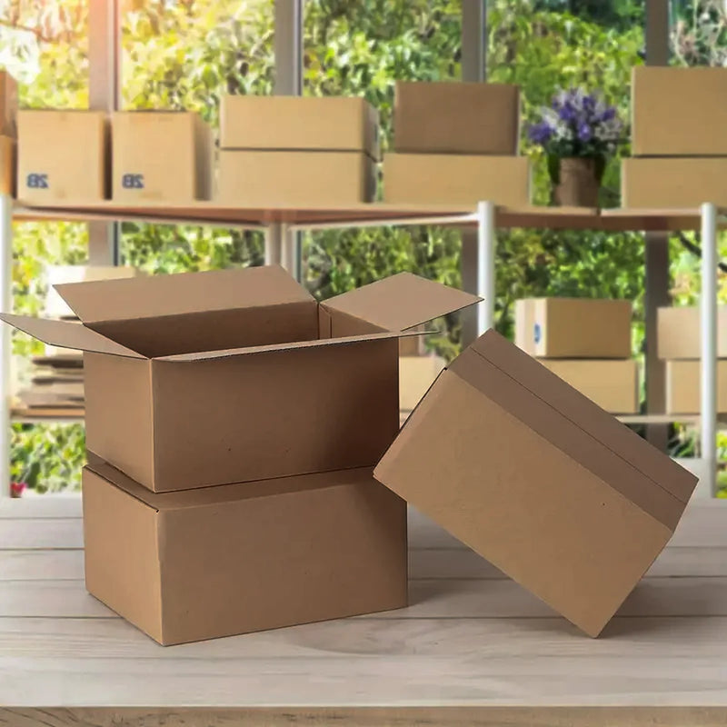 Mailing Shipping Boxes Brown Single Wall Corrugated Cardboard 7.87x4.13x5.31 Inches
