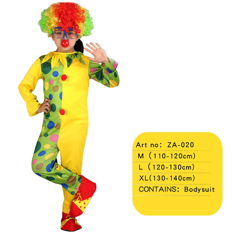 Funny Costumes For Kids Clown Role Play Suits For Boys Girls