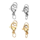 20 Sets Stainless Steel Lobster Clasps With Jump Rings Various Sizes