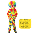 Halloween Boys Clown Costume Circus Performer Carnival Role Play Outfit