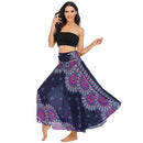 Boho Maxi Skirt Women Vintage Two Way Wear Beach Dress Skirt