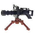 WWII Military Building Blocks Toy Soldier Figure With Heavy Machine Gun