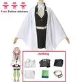 Kanroji Mitsuri Cosplay Costume Kimono Dress Wig For Adults Children