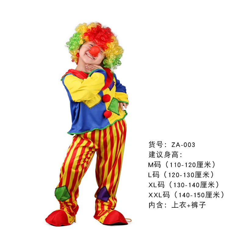 Funny Costumes For Kids Clown Role Play Suits For Boys Girls
