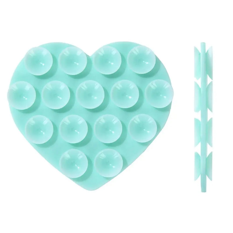 Heart-Shaped Silicone Suction Cup Bracket Strong Mobile Phone Holder