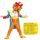 Halloween Boys Clown Costume Circus Performer Carnival Role Play Outfit