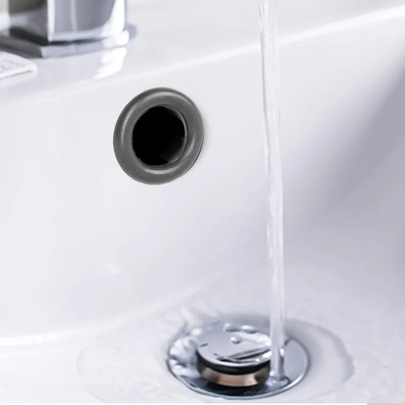 Sink Overflow Ring Cover Bathroom Basin Round Plastic Replacement
