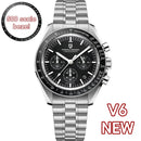 PAGANI DESIGN Moonwatch Quartz Chronograph Stainless Steel Waterproof Watch