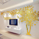 3D Mirror Tree Wall Sticker Acrylic Art Living Room Bedroom Decor