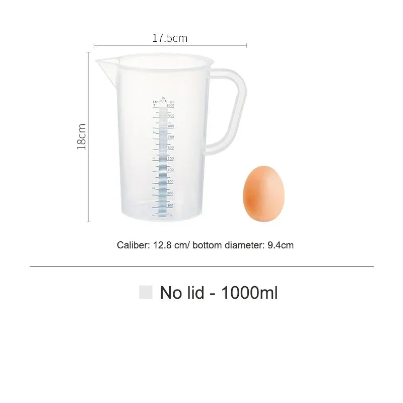 SHIMOYAMA Plastic Measuring Cup Transparent Liquid Measuring Jug Container