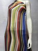 Silk Chiffon Fabric Soft Printed Tulle Lace For Sewing Dresses 3.5 Meters