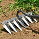 Carbon Steel Garden Hand Rake With 4 To 7 Teeth For Soil Loosening