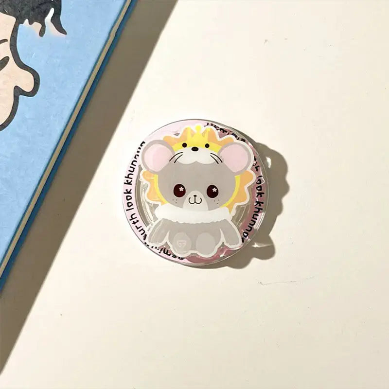 GMMTV Ohmnanon BounPrem Cartoon Magnetic Phone Holder Stand Accessories