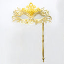 Venetian Masquerade Mask With Holding Stick For Womens Party