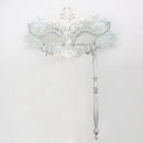 Venetian Masquerade Mask With Holding Stick For Womens Party