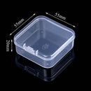 Mini Translucent Storage Box Rectangular Dustproof Jewelry Case Container