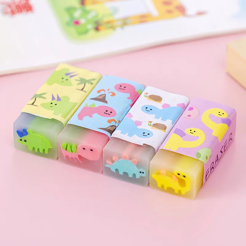 3pcs Cartoon Fruit Eraser Set Cute Pencil Erasers For Kids