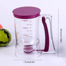 900mL Pancake Batter Dispenser With Measuring Labels For Baking