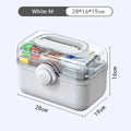 Large Capacity Portable Medicine Organizer Box For Home Storage