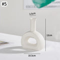 Ceramic Vase White Nordic Flower Pot Decorative Home Decor