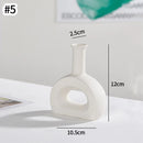 INS Ceramic Vase White Nordic Decorative Flower Pot For Home Decor