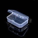 Mini Translucent Storage Box Rectangular Dustproof Jewelry Case Container