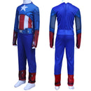 Captain America Kids Cosplay Costume Jumpsuit Mask Superhero Role Play