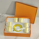 12pcs Espresso Cups Set Ceramic Coffee Tea Cups With Plates And Handles