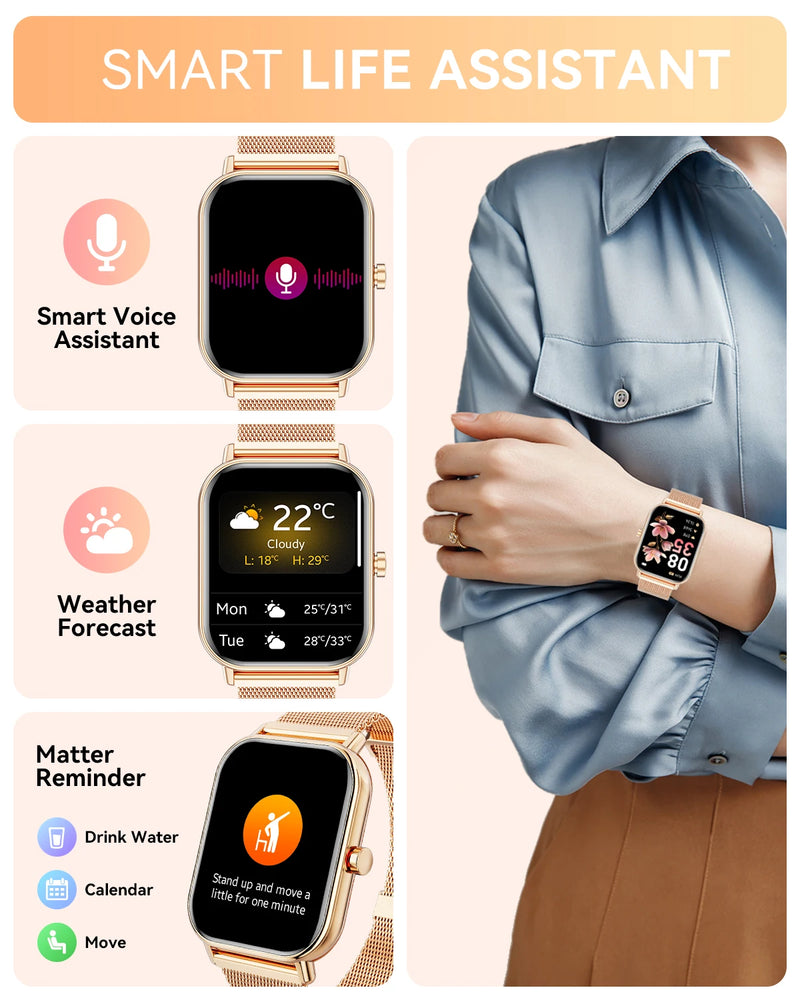 Karchilor Smartwatch Large Screen Fitness Tracker Waterproof Sports Watch