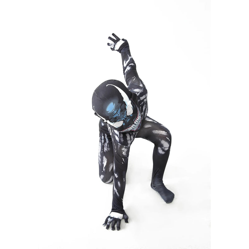 Venom Costume Kids Symbiote Jumpsuit Boys Halloween Suit