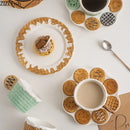 Creative Ceramic Mug Cookie Design Tea Coffee Cup Set