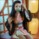 Nezuko Cosplay Costume Kimono Demon Slayer Outfit For Women