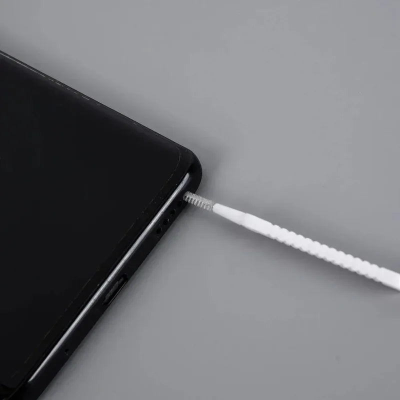 Charging Port Dust Plug With Cleaning Brush For IPhone Samsung Xiaomi