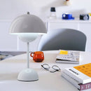 Rechargeable Table Lamp With 3 Speed Adjustment Flower Bud Design