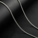 3mm Men's Cuban Chain Necklace Stainless Steel Titanium Steel Jewelry