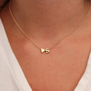 SUMENG Tiny Heart Initial Pendant Necklace Gold Silver Choker