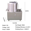Commercial Automatic Potato Peeler 1500W Stainless Steel Electric Washer