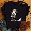 26 Letter Printed Women T-shirts Casual Graphic Summer Short Sleeve Tops