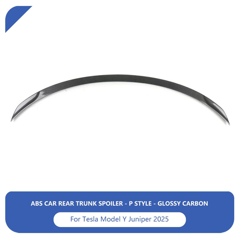 Tesla Model Y Rear Spoiler Carbon Fiber ABS Trunk Wing Lip