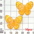 10pcs Colorful Butterfly Charms Acrylic Pendants For Jewelry Making
