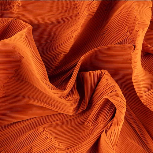 Pleated Fabric Soft Polyester Textile For Wedding Decor Sewing