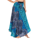 Boho Maxi Skirt Women Vintage Two Way Wear Beach Dress Skirt